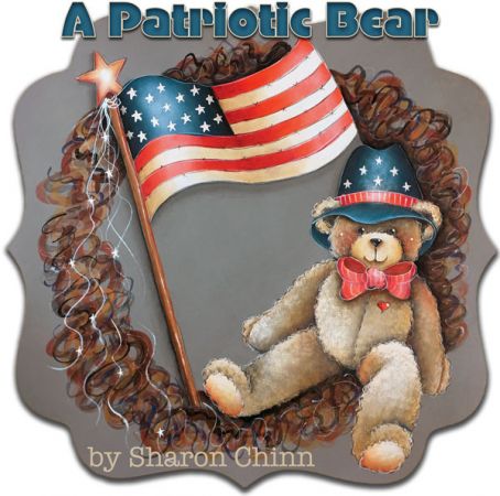 A Patriotic Bear ePattern by Sharon Chinn - BY DOWNLOAD